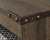 BENNI Rustic Brown 63" Wide TV Stand