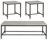 BETTON Faux Concrete 3 Piece Table Set