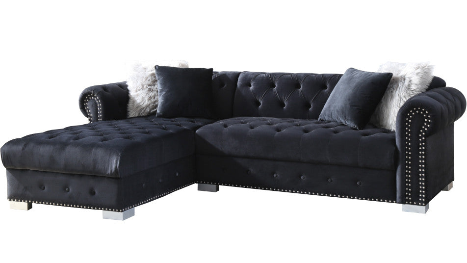 BLAIR Black 98" Wide Sectional