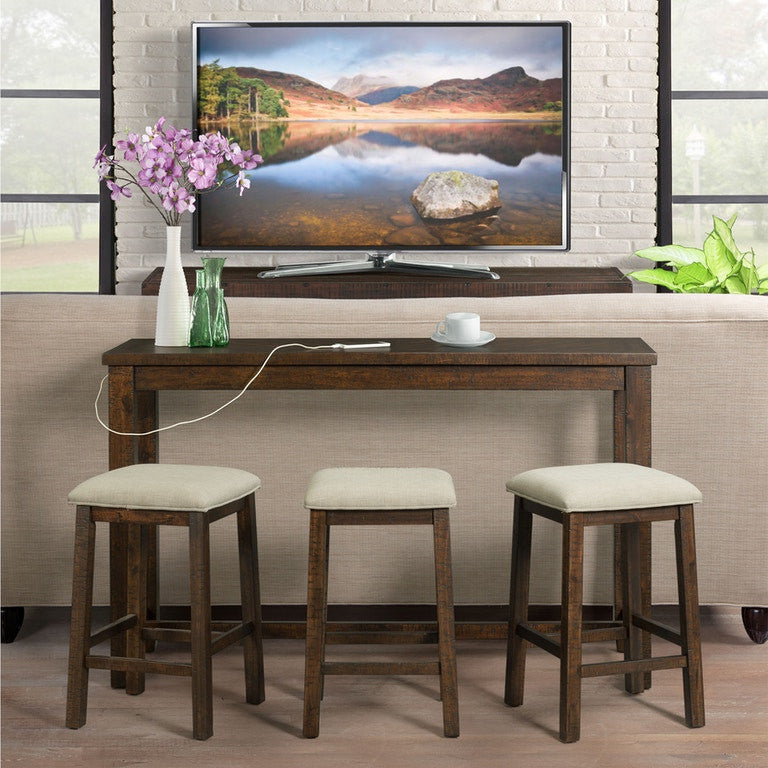 BRASTON 4 Piece Dining Set with USB Connection