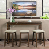 BRASTON 4 Piece Dining Set with USB Connection