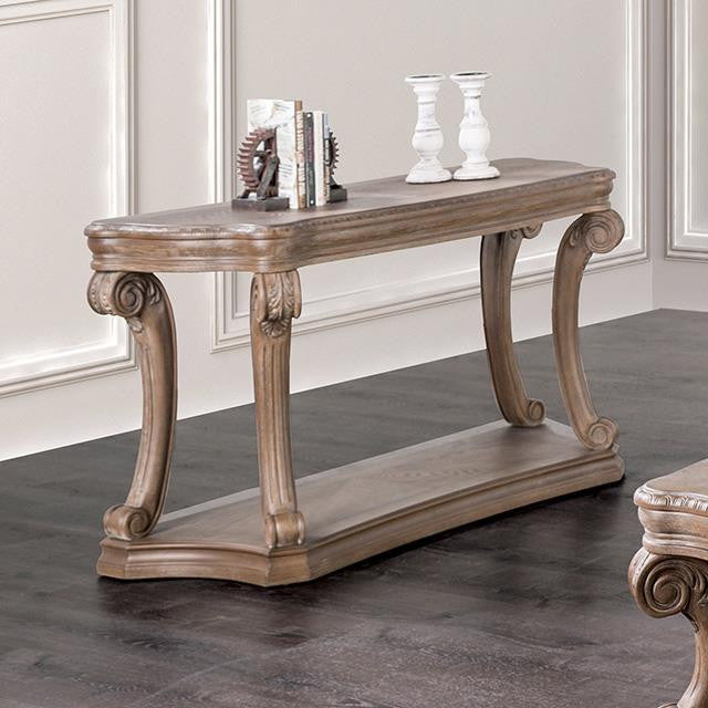 BRIELLE Oak 54" Wide Console Sofa Table