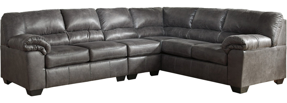 BRONCO Slate 120" Wide Sectional