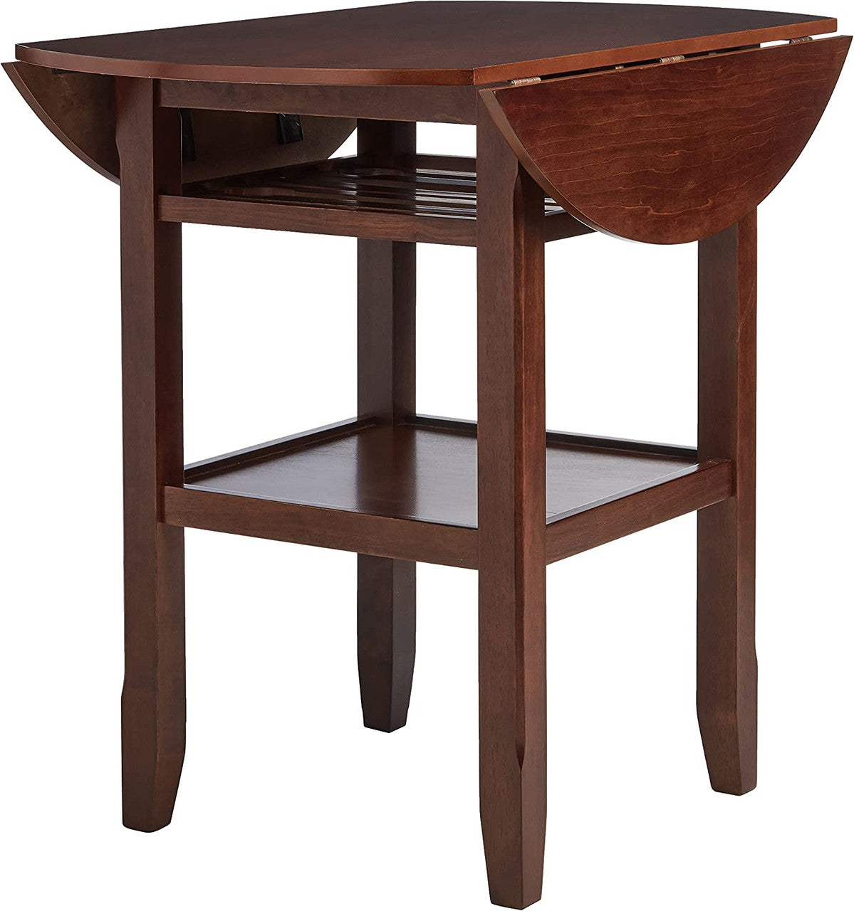 CADMUS Cherry 40" Wide Counter Table with Drop Leaves