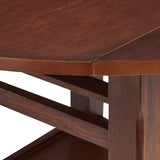 CADMUS Cherry 3 Piece Counter Height Set
