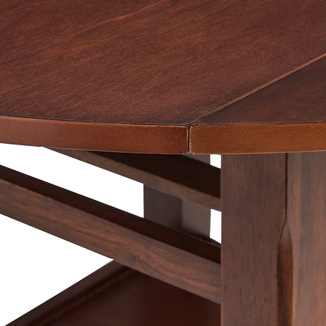 CADMUS Cherry 3 Piece Counter Height Set