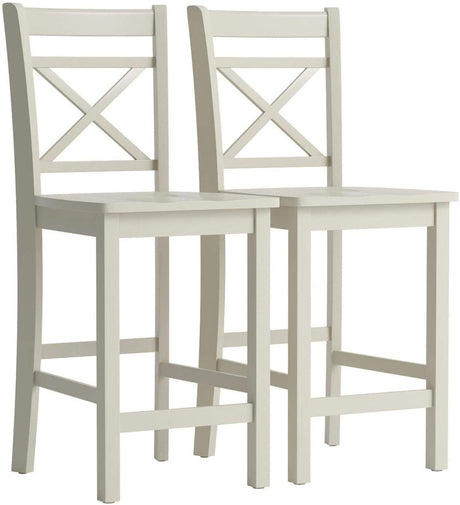 CADMUS Cream 3 Piece Counter Height Set