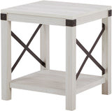 CALEB White 20" Wide End Table (RTA)