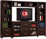 CALENDRE Dark Brown 103" Wide Wall Unit (RTA)