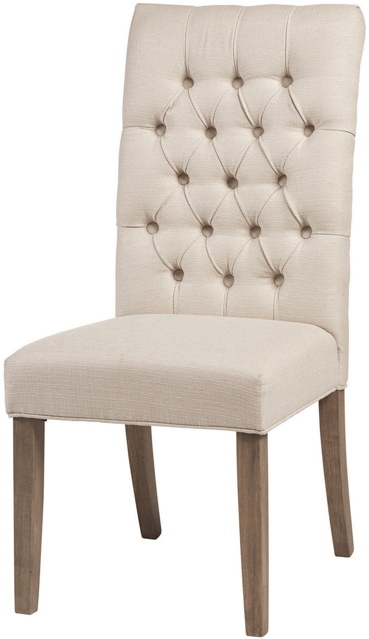 CALLUM 5 Piece Round Dining Set with Beige Chairs