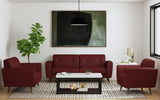 CAMBIANO Red 86" Wide x 36" Height Sofa
