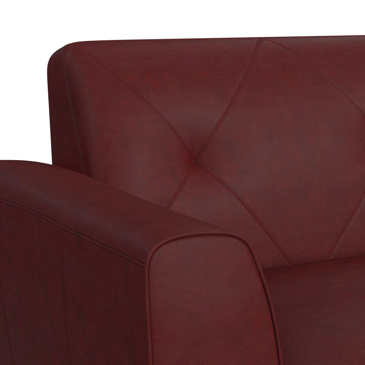 CAMBIANO Red 86" Wide x 36" Height Sofa