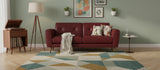 CAMBIANO Red 86" Wide x 36" Height Sofa