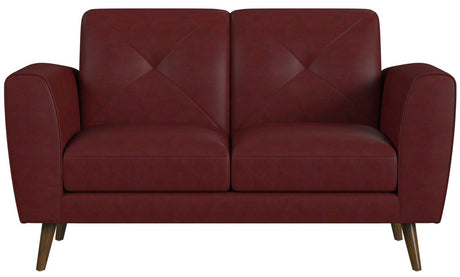 CAMBIANO Red 62" Wide x 36" Height Loveseat