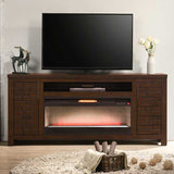 CARZO 74" Wide TV Stand with Fireplace