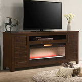 CARZO 74" Wide TV Stand with Fireplace