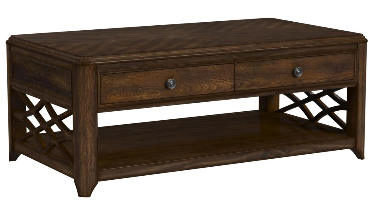 CASEY Brown 48" Wide Lift-Top Coffee Table