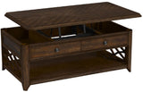 CASEY Brown 48" Wide Lift-Top Coffee Table