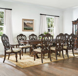 CAVANAUGH Brown Pecan 9 Piece Dining Set