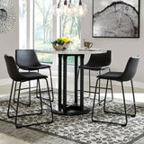 CAZIO Black 5 Piece Counter Height Set *CLEARANCE
