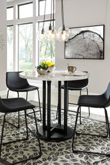 CAZIO Black 5 Piece Counter Height Set *CLEARANCE