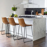 CAZIO Caramel 19" Wide Counter Stool