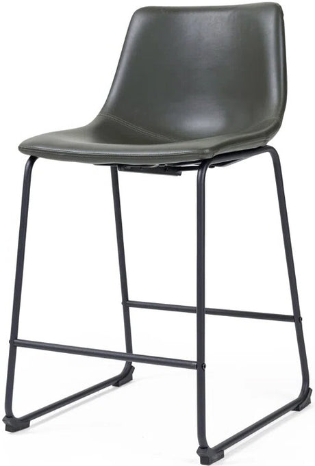 CAZIO Gray 19" Wide Counter Stool