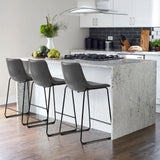 CAZIO Gray 19" Wide Counter Stool