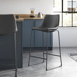 CAZIO Gray 19" Wide Barstool