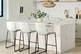 CAZIO White 19" Wide Counter Stool