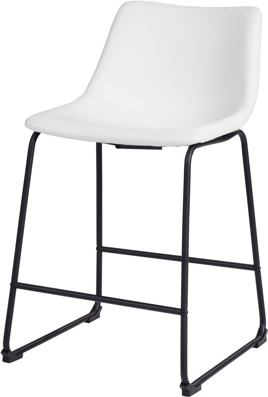 CAZIO White 19" Wide Counter Stool