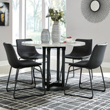 CAZIO Black 5 Piece Dining Height Set