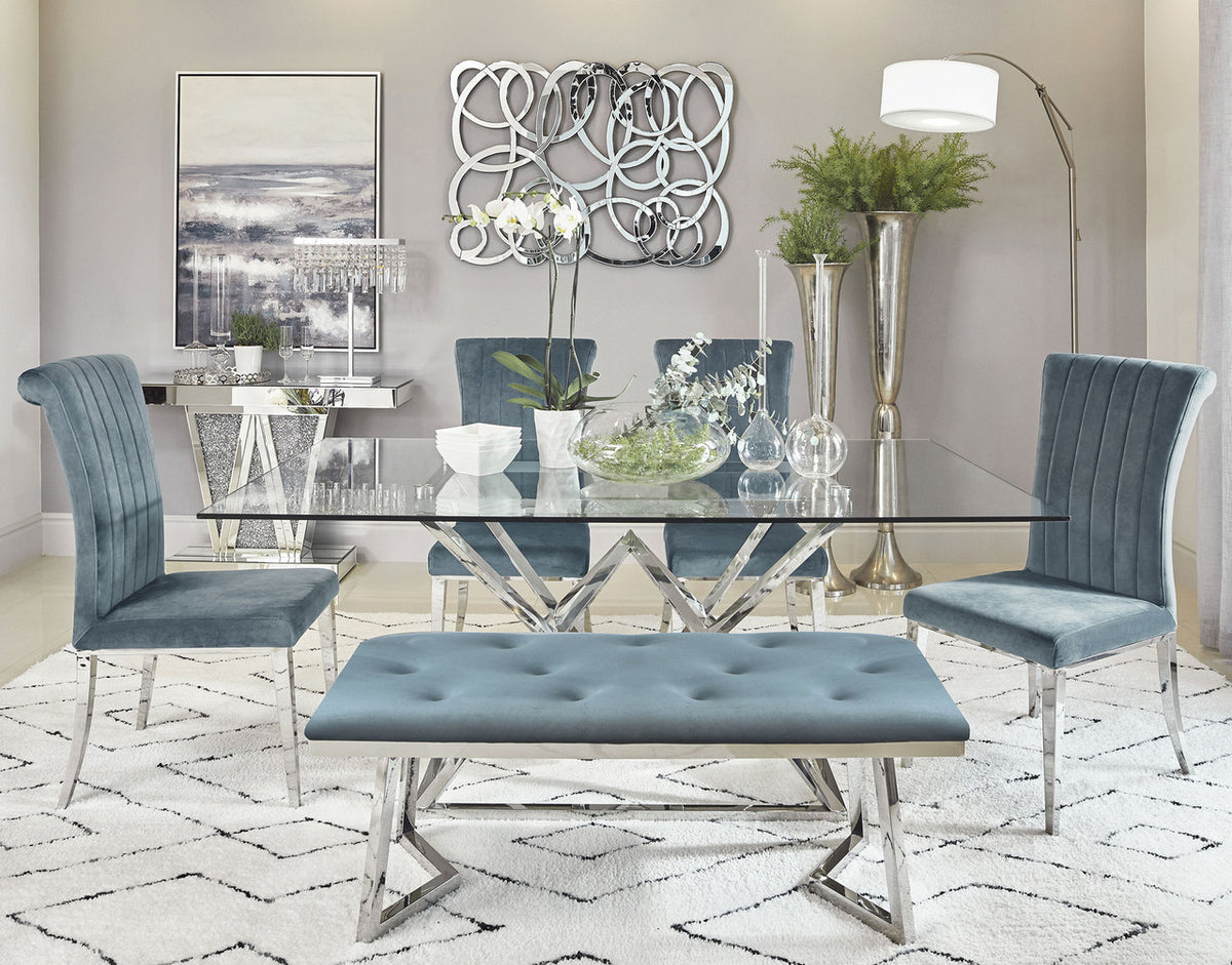 CECILIA Gray 6 Piece Dining Set