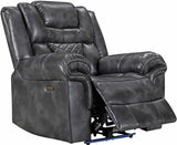 CENTENARY Gray 3 Piece Livingroom with Bluetooth Speakers & LED Lighting