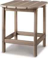 CHAMPLAIN Grayish Brown 15" Wide Adirondack Side Table