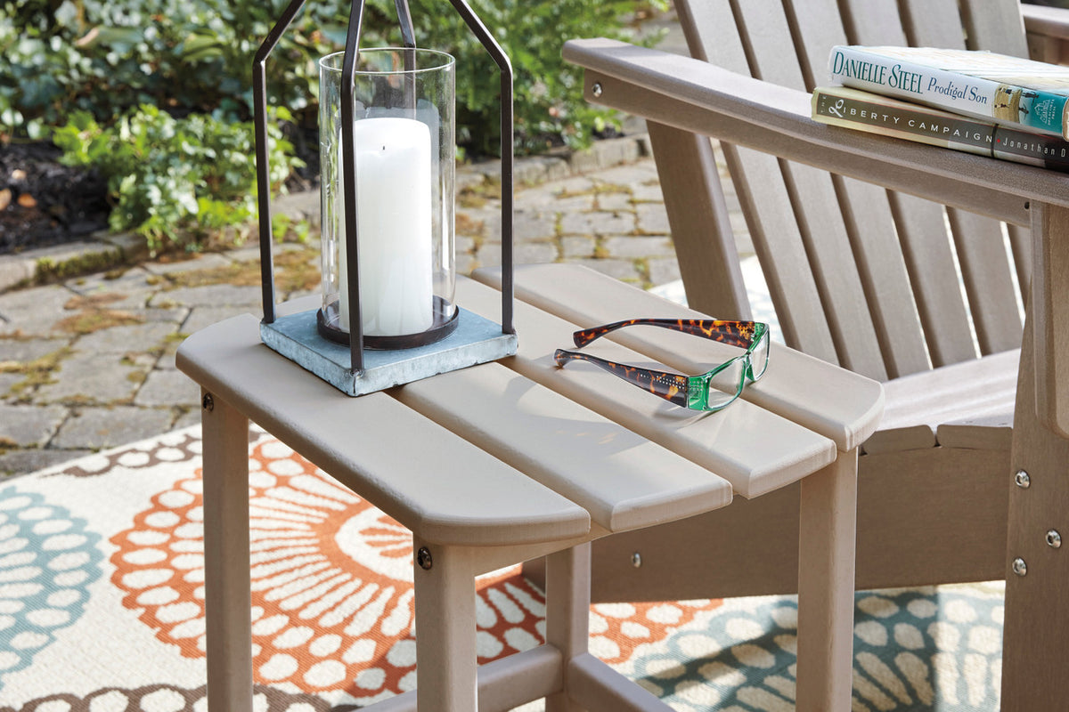 CHAMPLAIN Grayish Brown 15" Wide Adirondack Side Table