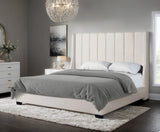 CHANTAL Off-White Boucle 72" Tall Bed