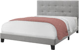 CHAPLIN Light Gray Tufted Bed