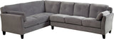 CHELSEY Gray Flannel 105" Wide Sectional (RTA)