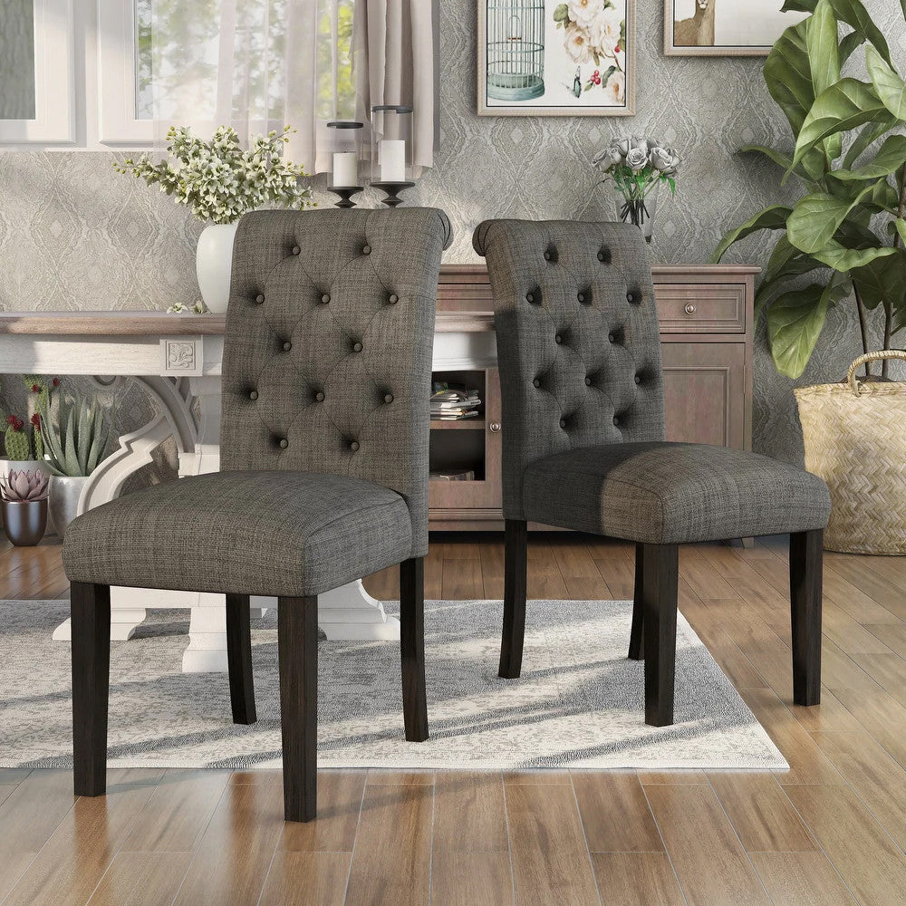 CIENNA Dark Gray 6 Piece Dining Set