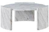 CINQUE White Faux Marble 3 Piece Table Set