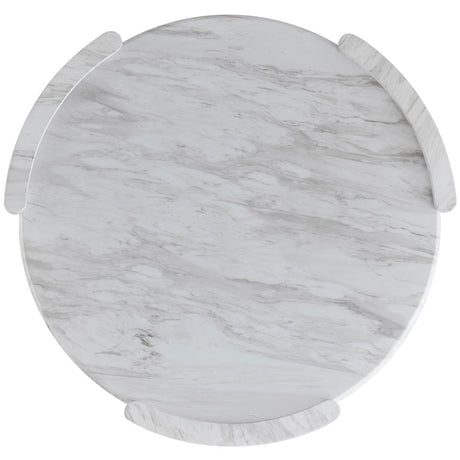 CINQUE White Faux Marble 3 Piece Table Set