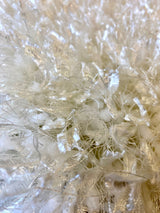 CIRRUS Off-White 5' x 8' Luxury Shaggy Area Rug with Metallic Shimmer