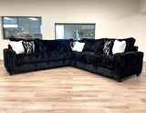 CITYVIEW Black 128" Wide Oversized Sectional