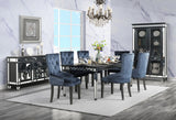 CLARATON Black 7 Piece Dining Set
