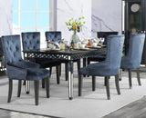 CLARATON Black 7 Piece Dining Set