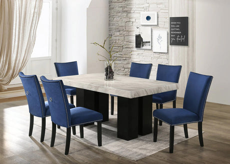 Clarice Blue Velvet Dining Chair