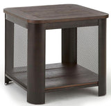 CLINT Dark Brown Industrial End Table