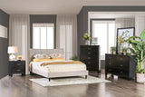 JENKINS Beige Upholstered Bed