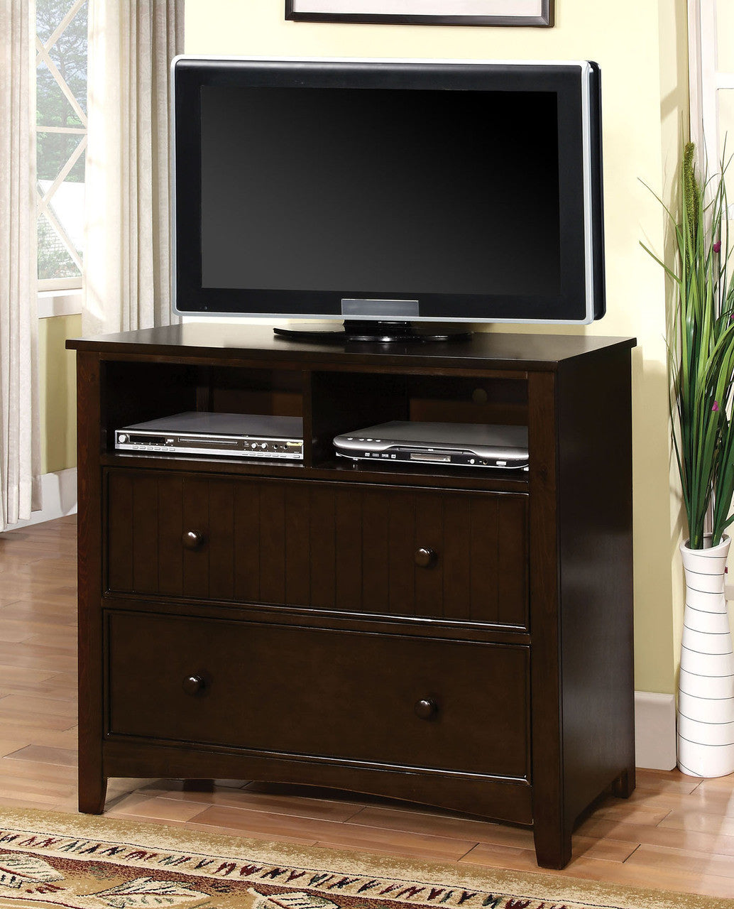 Connie Dk Walnut Media Chest